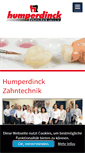 Mobile Screenshot of humperdinck-zahntechnik.de